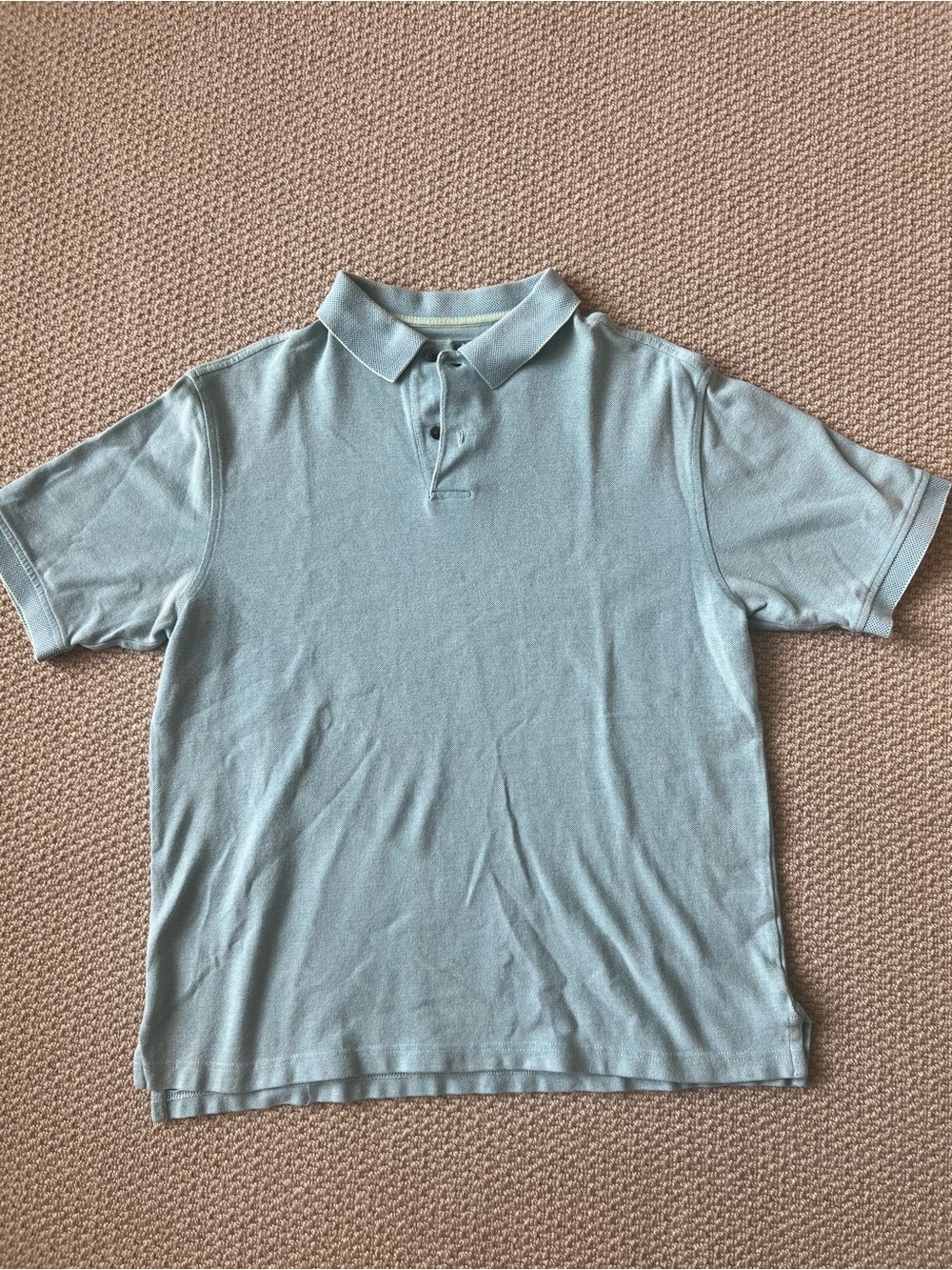 Jos A Bank Men’s Medium Light Blue Polo Shirt Classic Casual